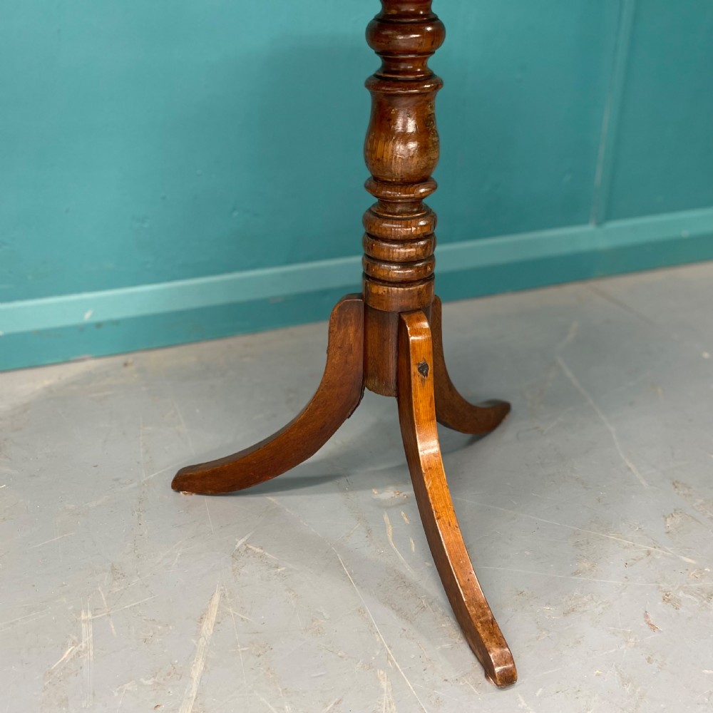Regency inlaid tripod wine table View IV