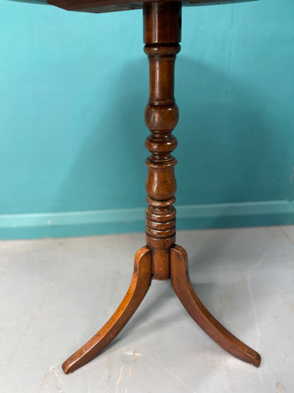 Regency inlaid tripod wine table View V