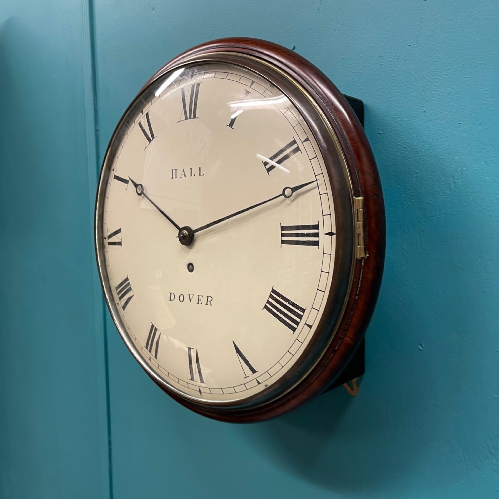 8 day 12’’ fusee dome dial clock by Hall of Dover View II