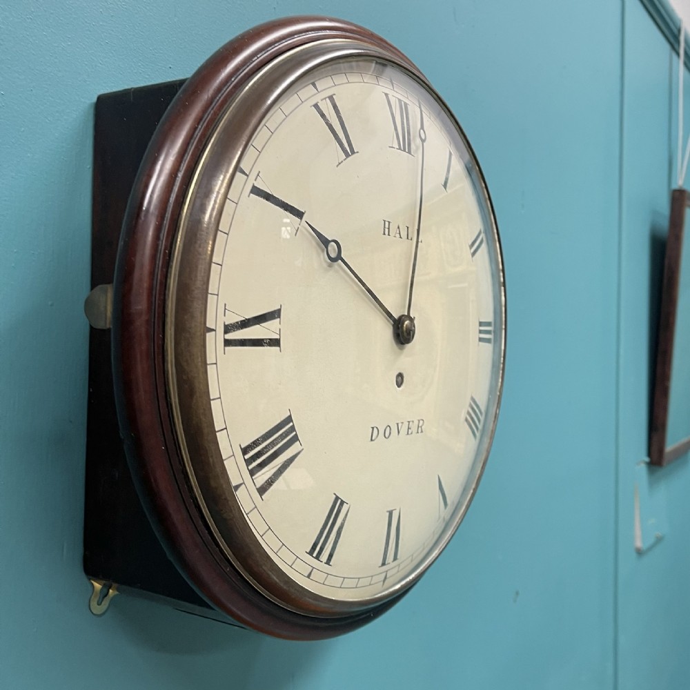 8 day 12’’ fusee dome dial clock by Hall of Dover View III