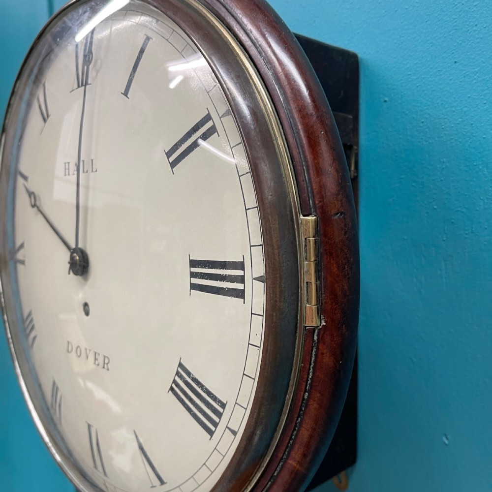 8 day 12’’ fusee dome dial clock by Hall of Dover View V