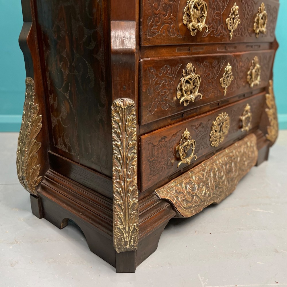 19th century Dutch Colonial 7 drawer tall chest View VI