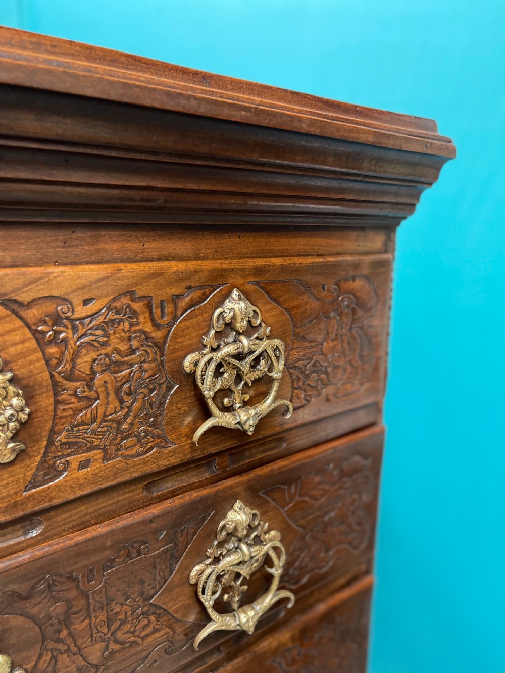 19th century Dutch Colonial 7 drawer tall chest View VII