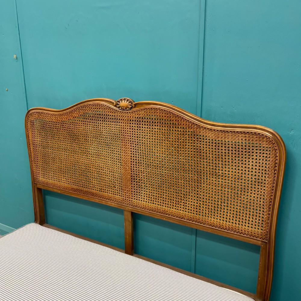 French kingsize 5’ cane bed with supporting base inc. View VI