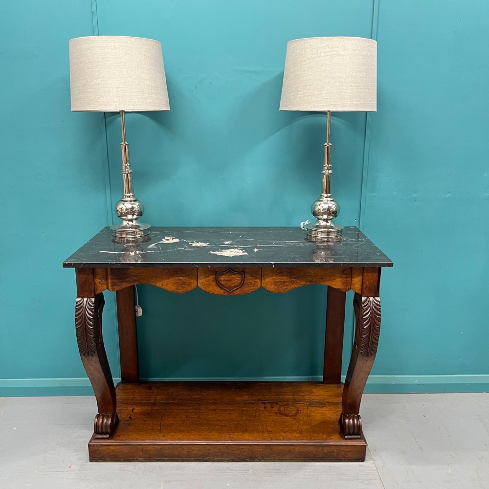 Impressive pair of nickel plated lamps View II