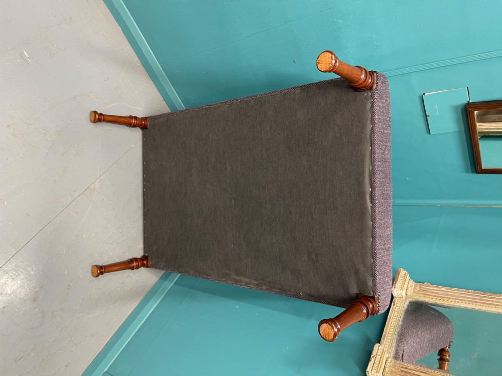 Large newly upholstered footstool  View VI