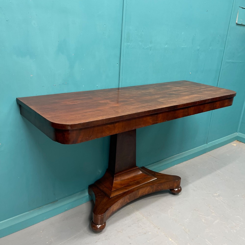 Large pair of William IV mahogany console tables View V
