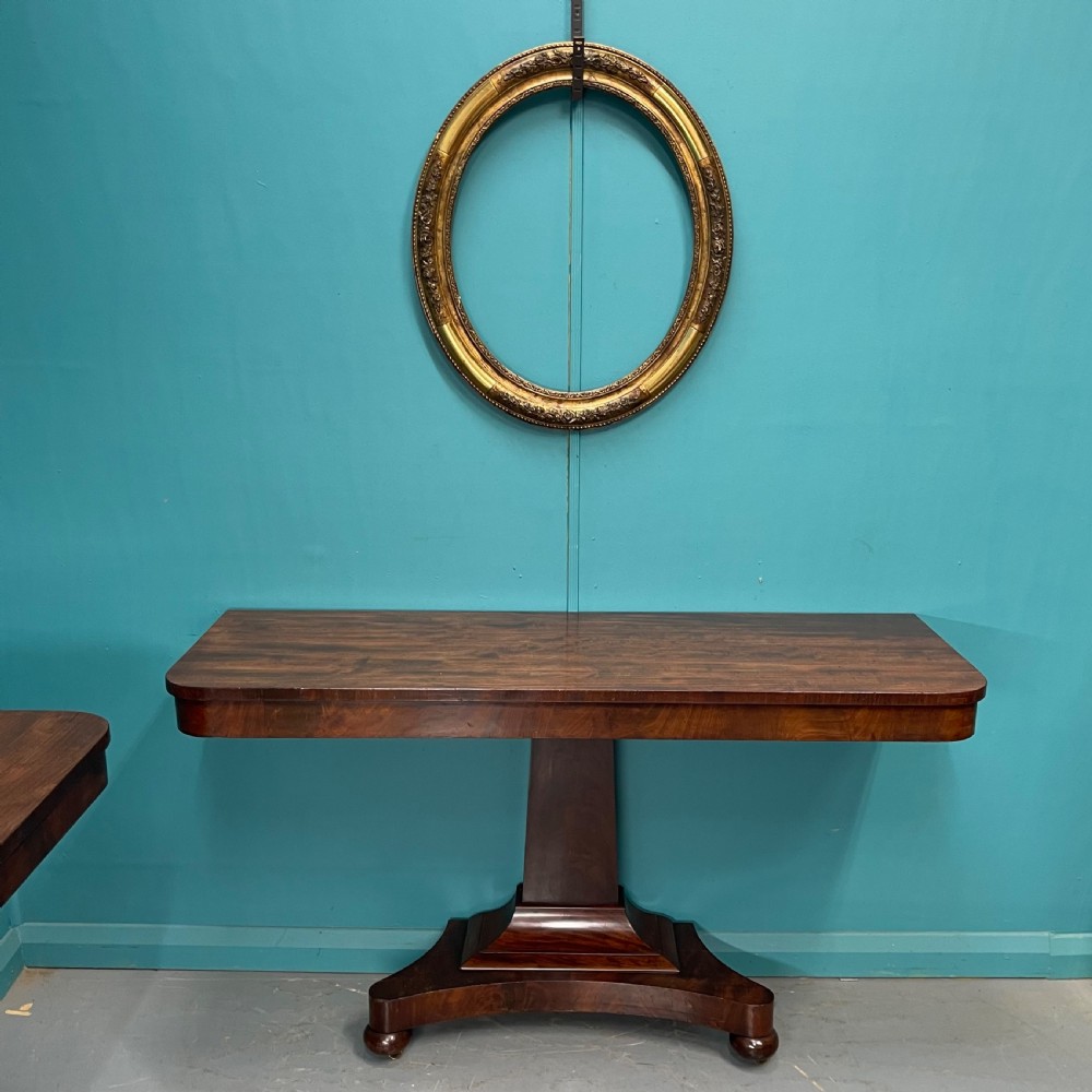 Large pair of William IV mahogany console tables View VIII