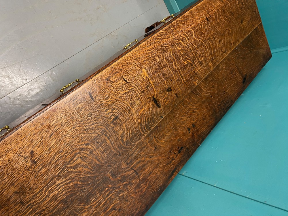 Georgian oak dresser base with cross banding View V