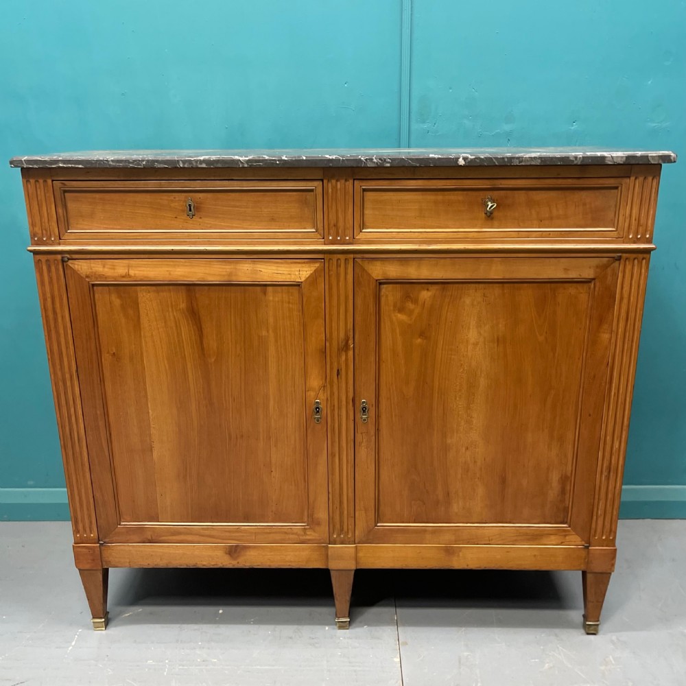 French 19th century marble top buffet server View X