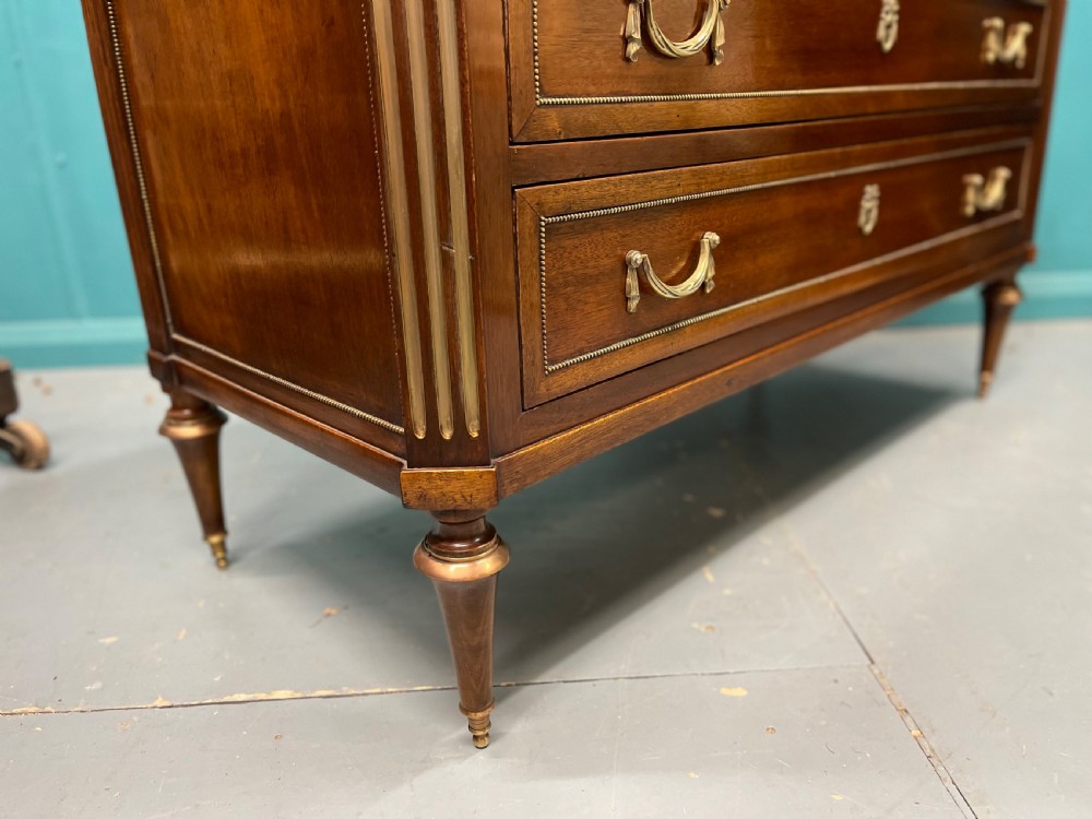 French marble top commode with original brass mounts View VI