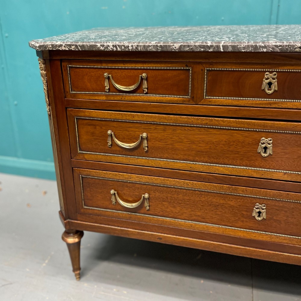 French marble top commode with original brass mounts View VIII