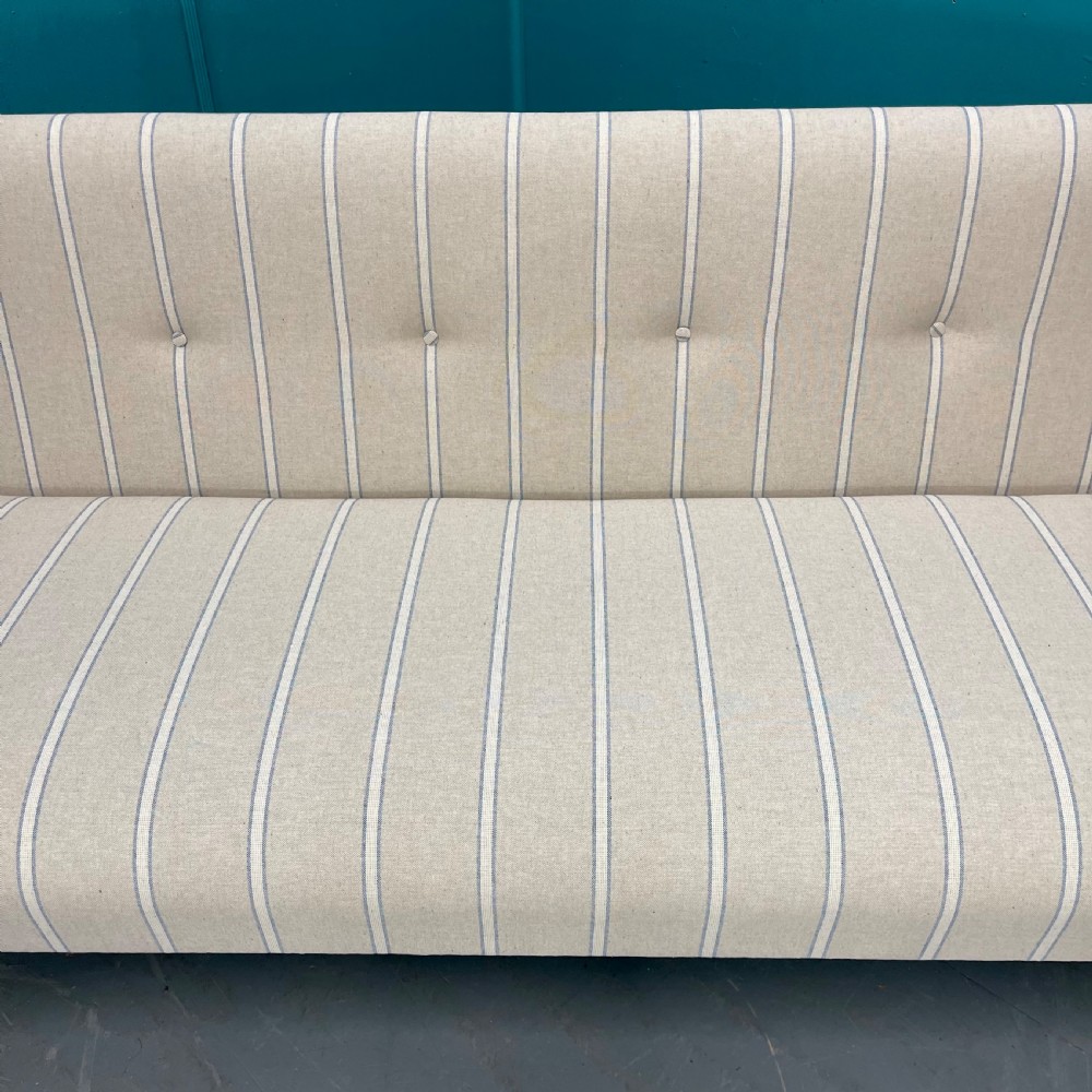 Newly upholstered 3 seater salon sofa View VI