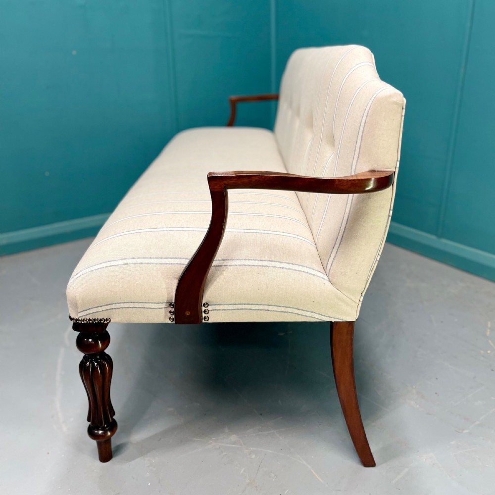 Newly upholstered 3 seater salon sofa View VII
