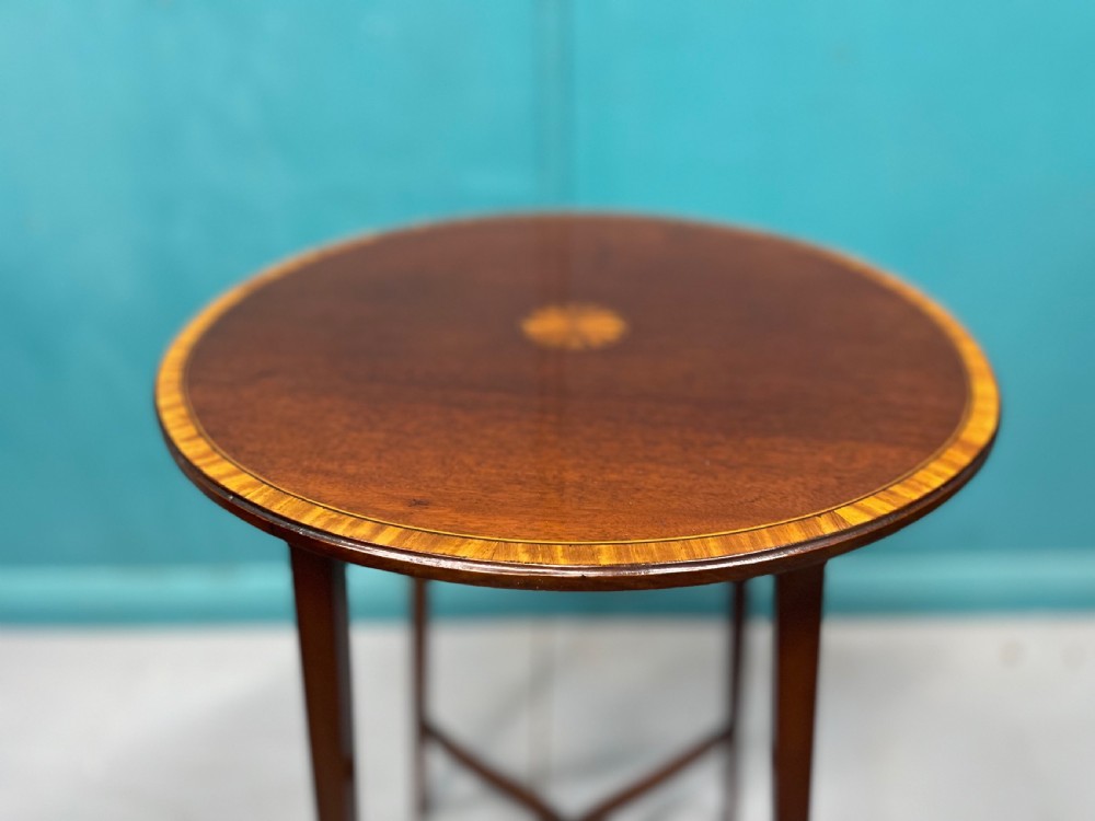 Sheraton revival inlaid side table View III