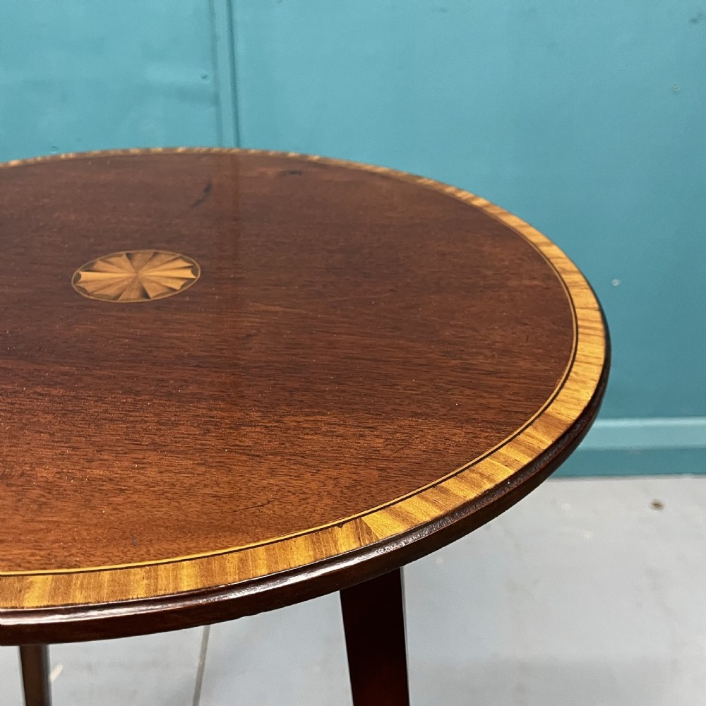 Sheraton revival inlaid side table View IV