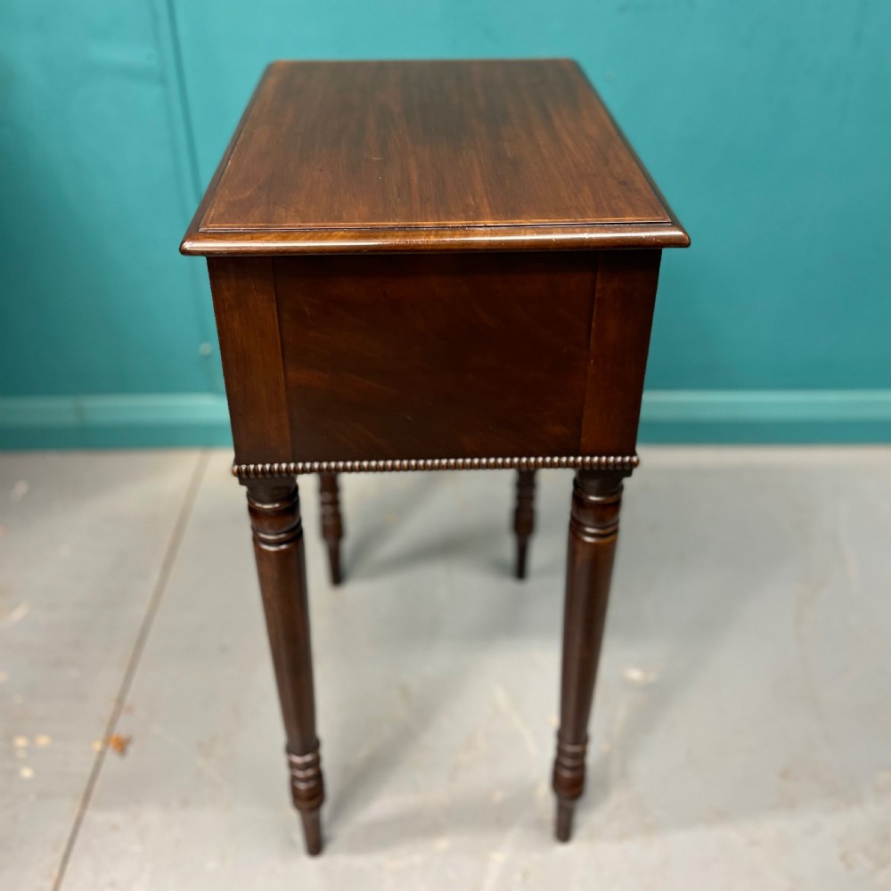 Late Regency work table with faux drawers  View III