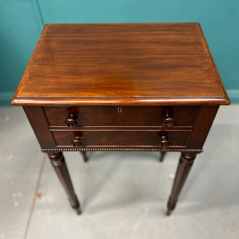 Late Regency work table with faux drawers  View IV