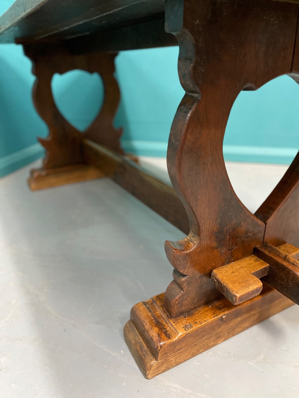 French oak farmhouse or tavern table View VII