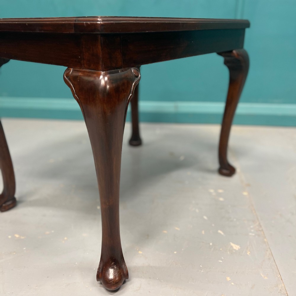 Edwardian mahogany and cane dressing table stool View III