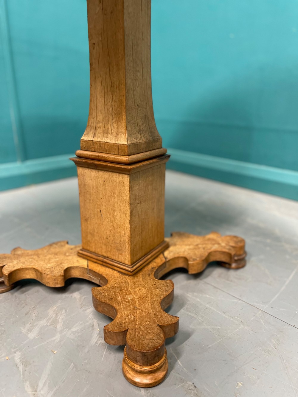 19th century Italian marquetry Gueridon centre table View IV