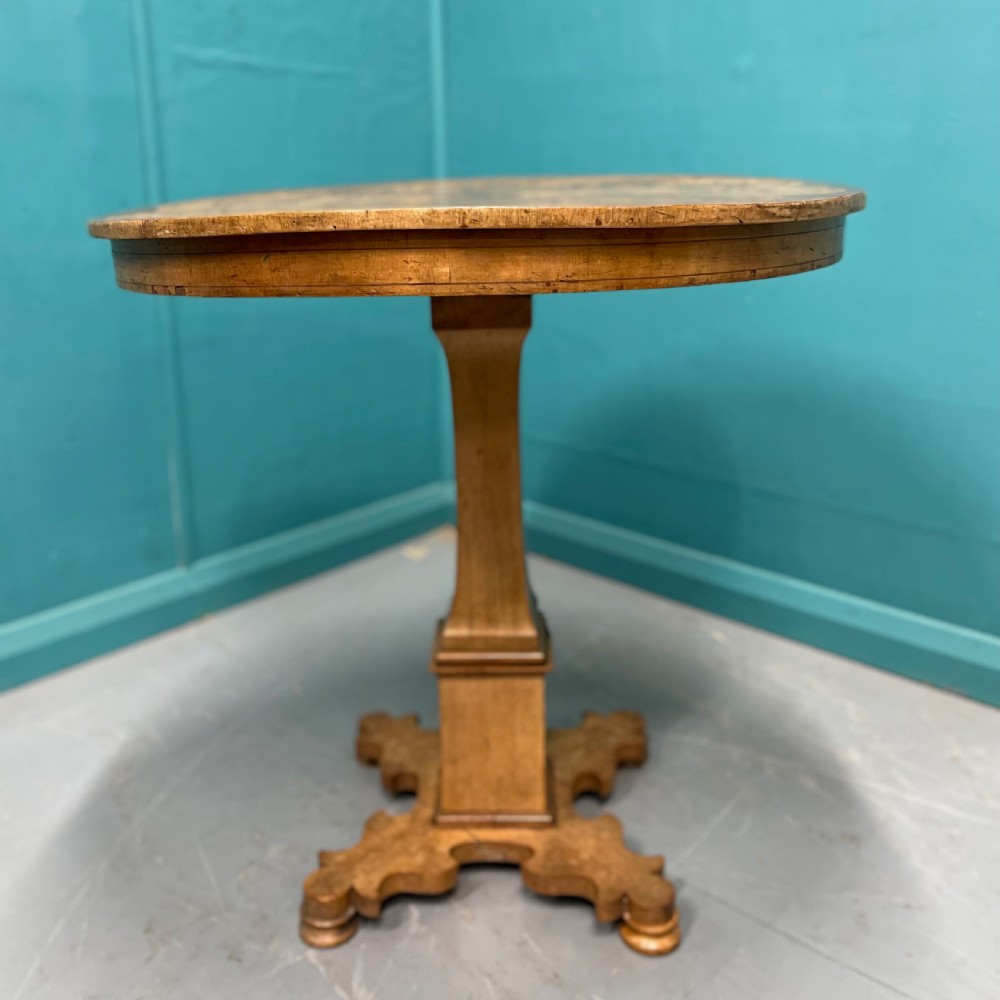 19th century Italian marquetry Gueridon centre table View VI