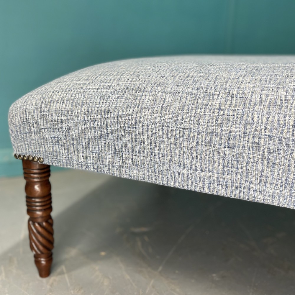 Large newly upholstered centre footstool  View VI