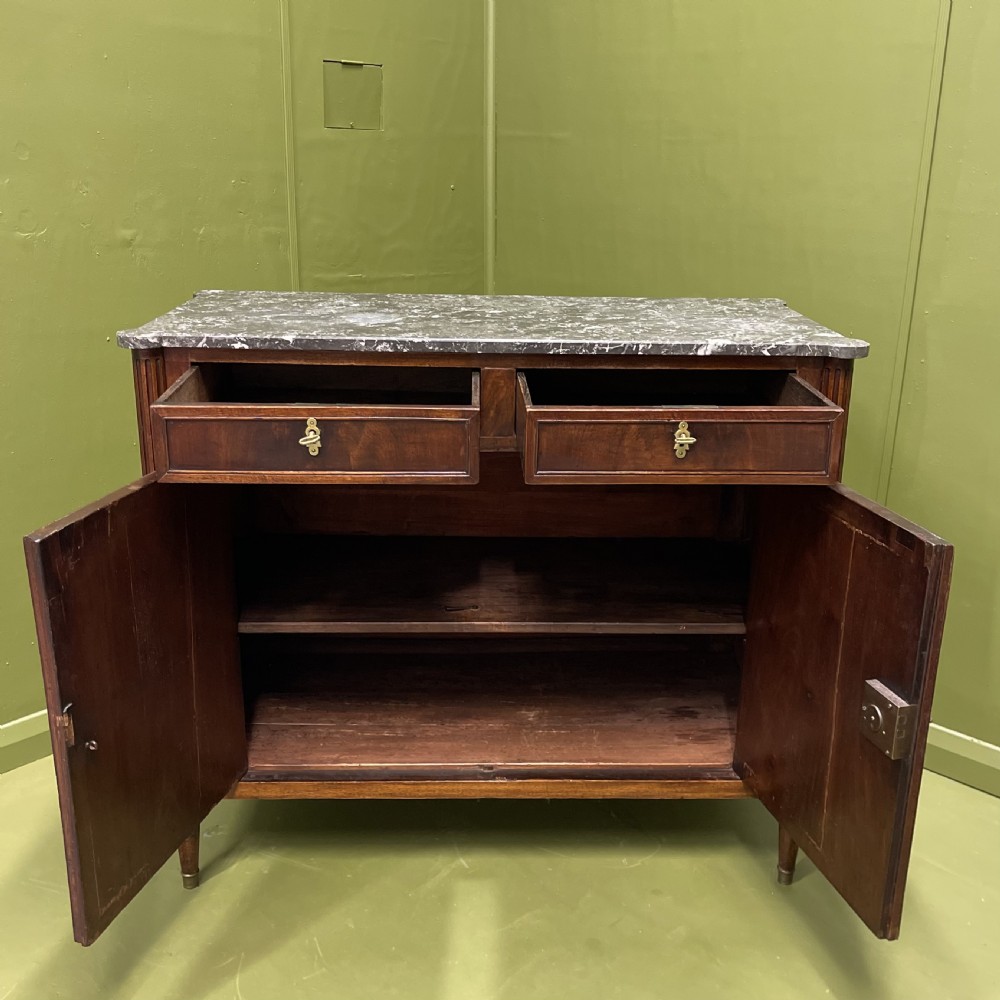 19th century French Marble top buffet server View III