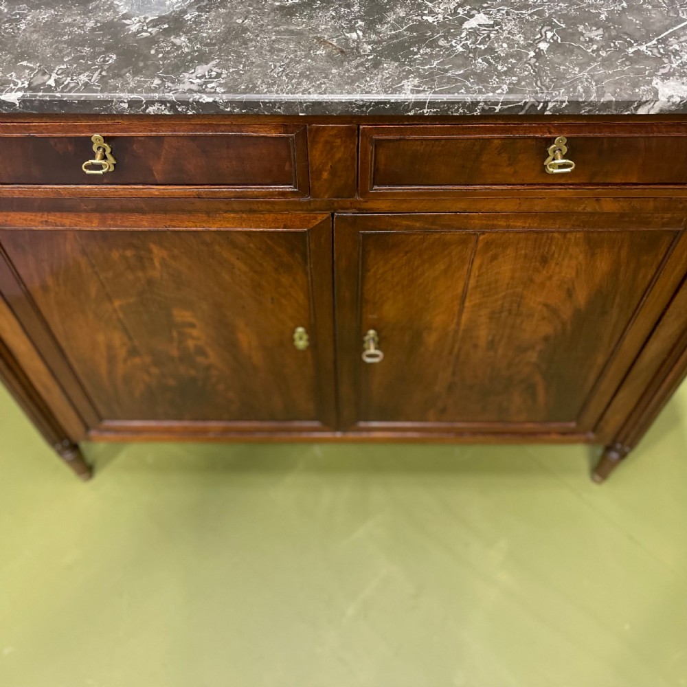 19th century French Marble top buffet server View IV