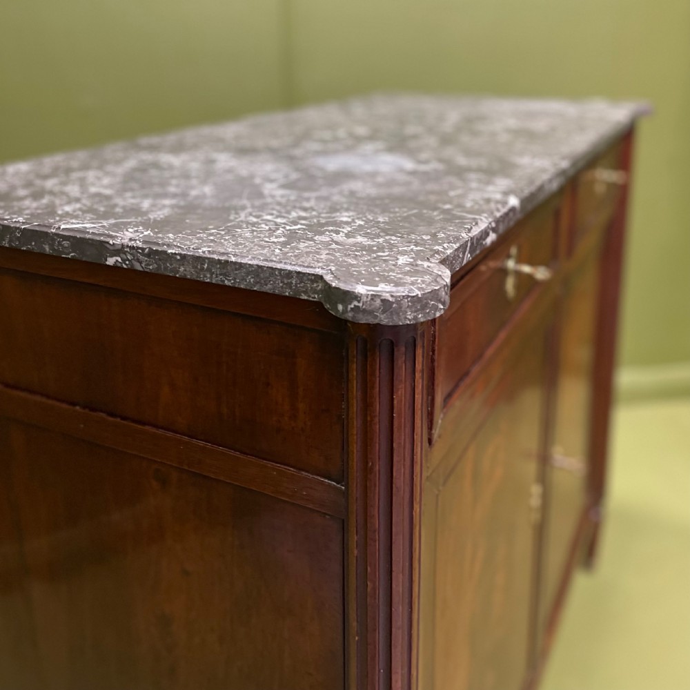 19th century French Marble top buffet server View IX