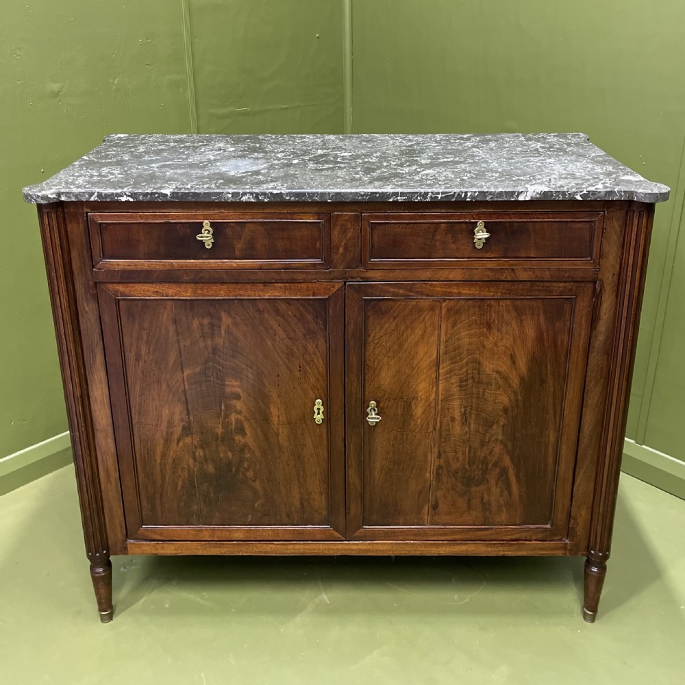 19th century French Marble top buffet server View XI