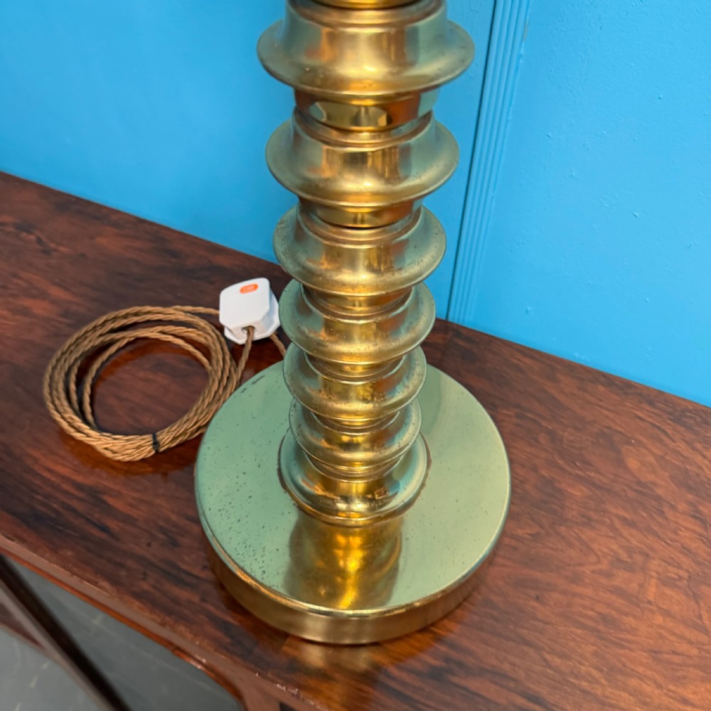 Brass bobbin lamp View III