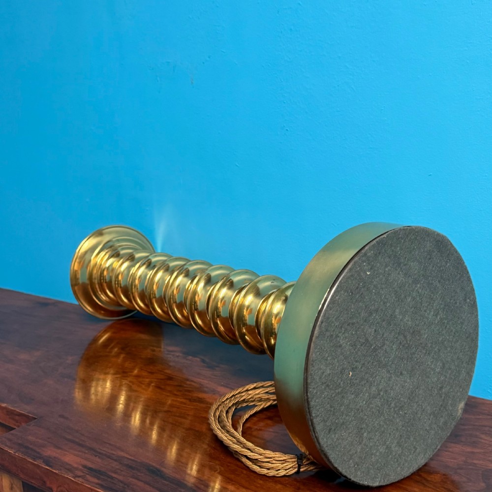 Brass bobbin lamp View IV