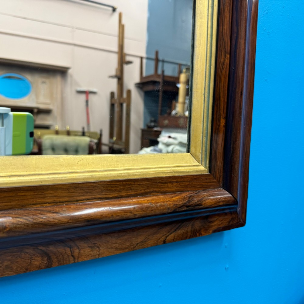 19th century rosewood overmantle mirror View V