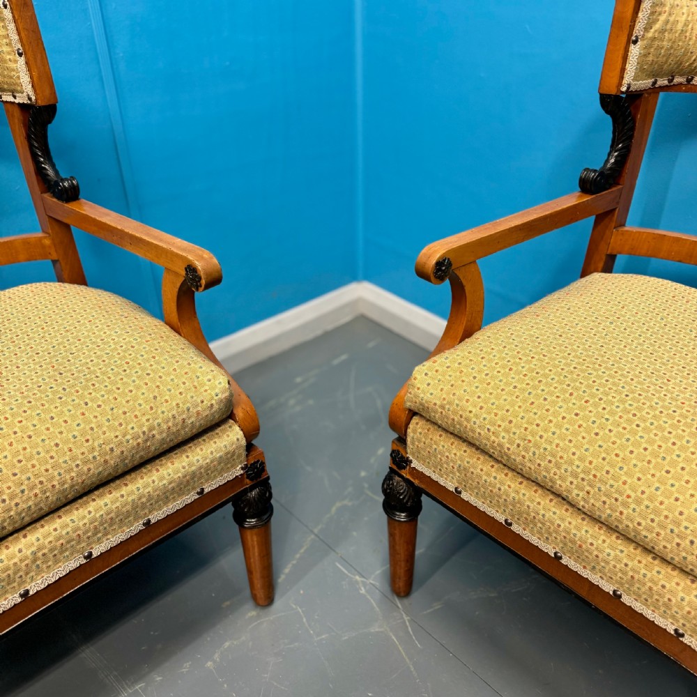 Pair of Biedermeier style occasional chairs  View IV