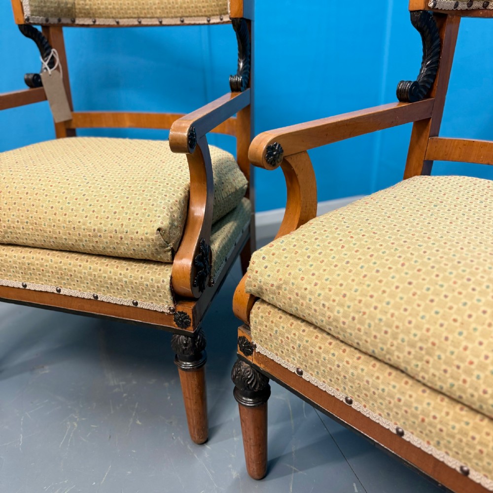 Pair of Biedermeier style occasional chairs  View VII