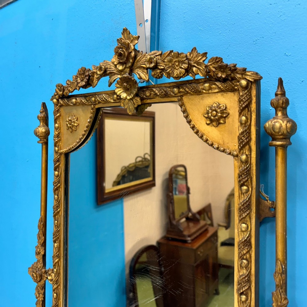 English 19th century gilt pier mirror View VI