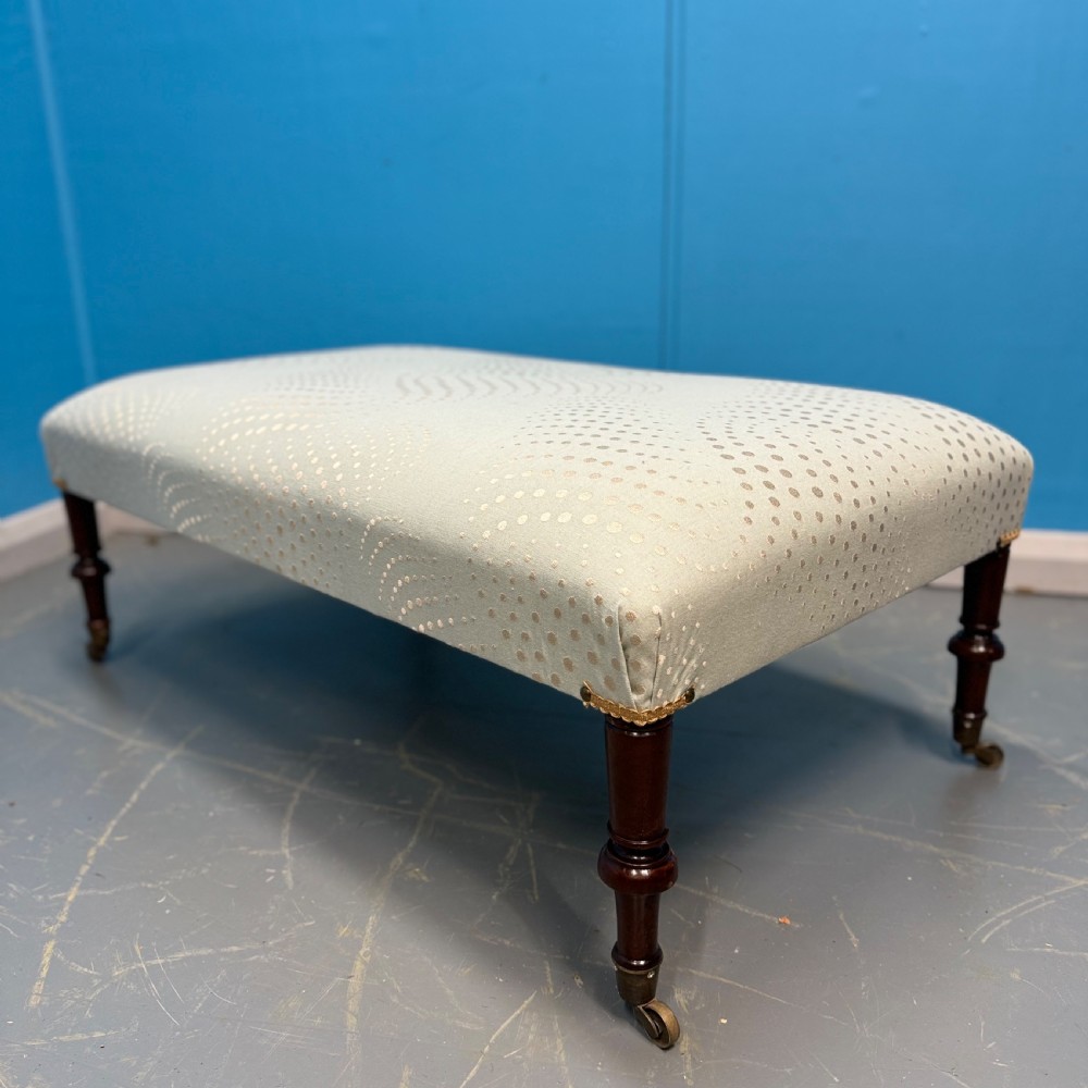Regency stool on original castors