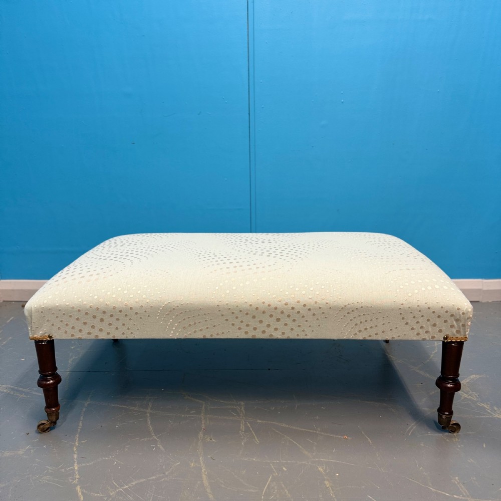 Regency stool on original castors View II