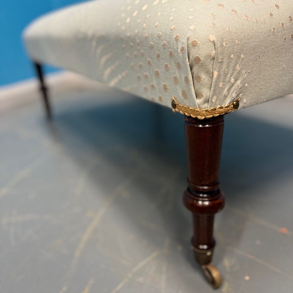 Regency stool on original castors View V