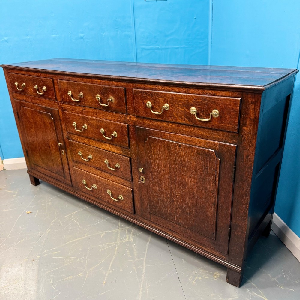 Late 18th century Welsh oak dresser base View II