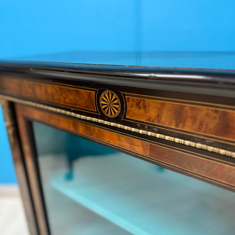 Late 19th century ebonised and inlaid bookcase View III