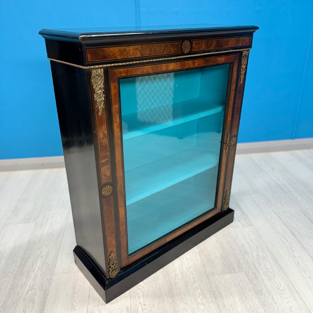 Late 19th century ebonised and inlaid bookcase View V