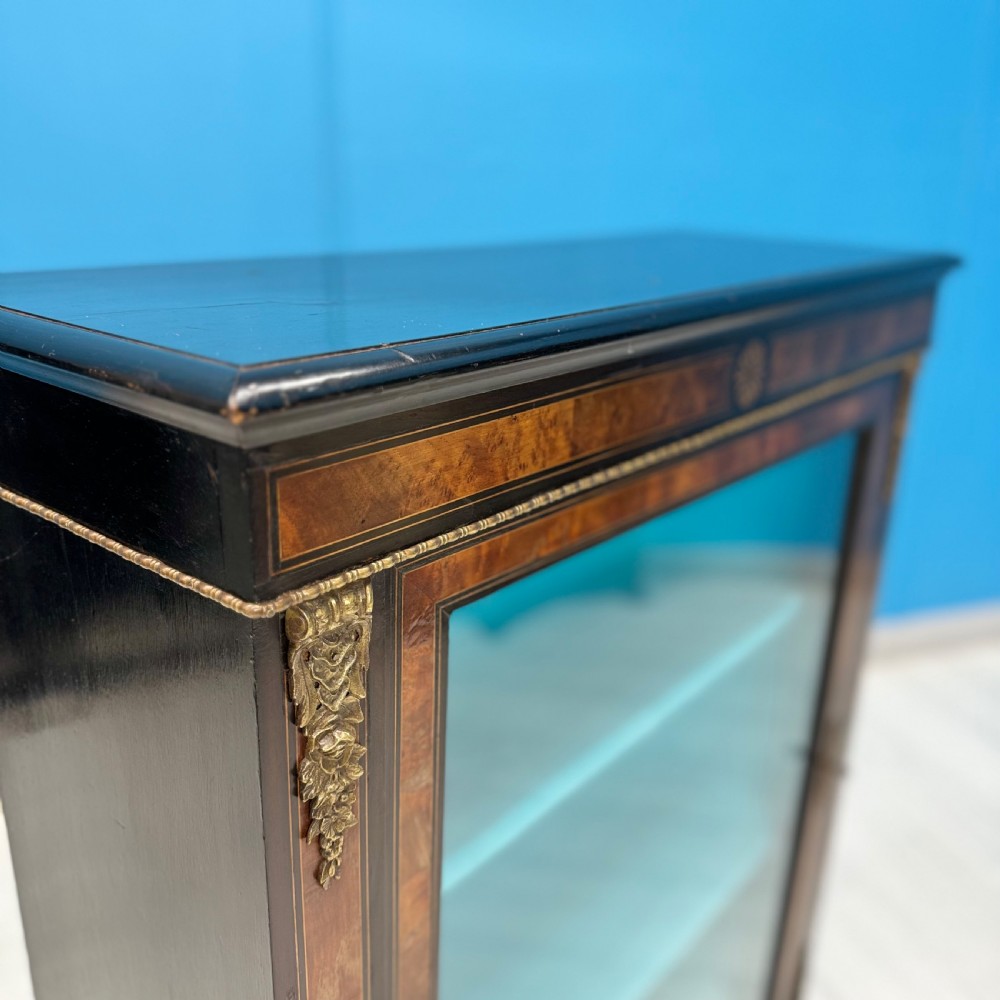 Late 19th century ebonised and inlaid bookcase View VI