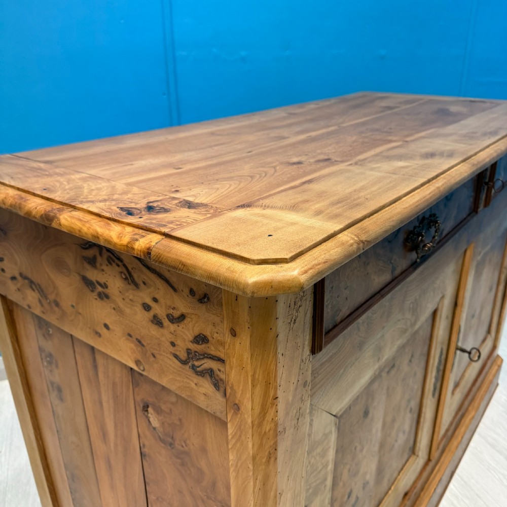 Stripped French burr elm dresser base View IV