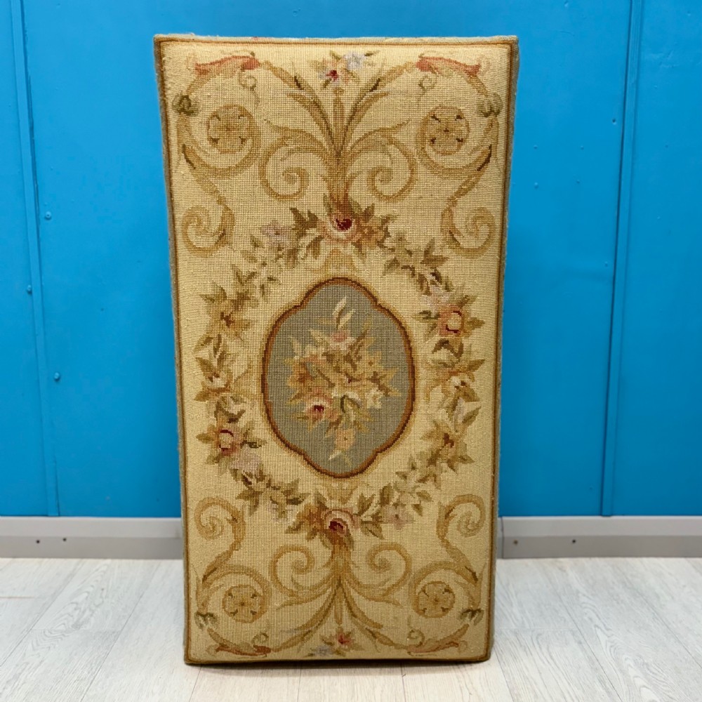 Aubusson needlepoint footstool View VI