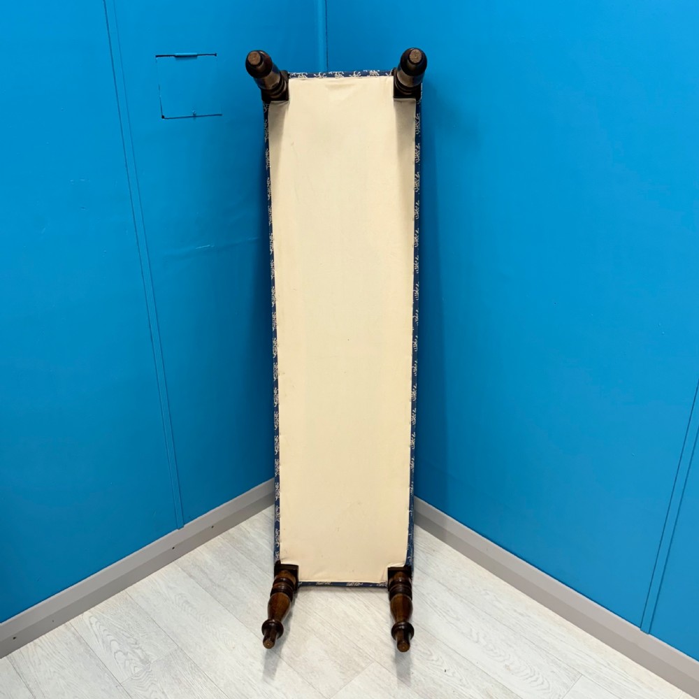 Newly upholstered hall bench stool View V