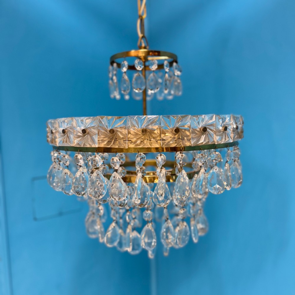 3 tier Czech crystal chandelier View IV