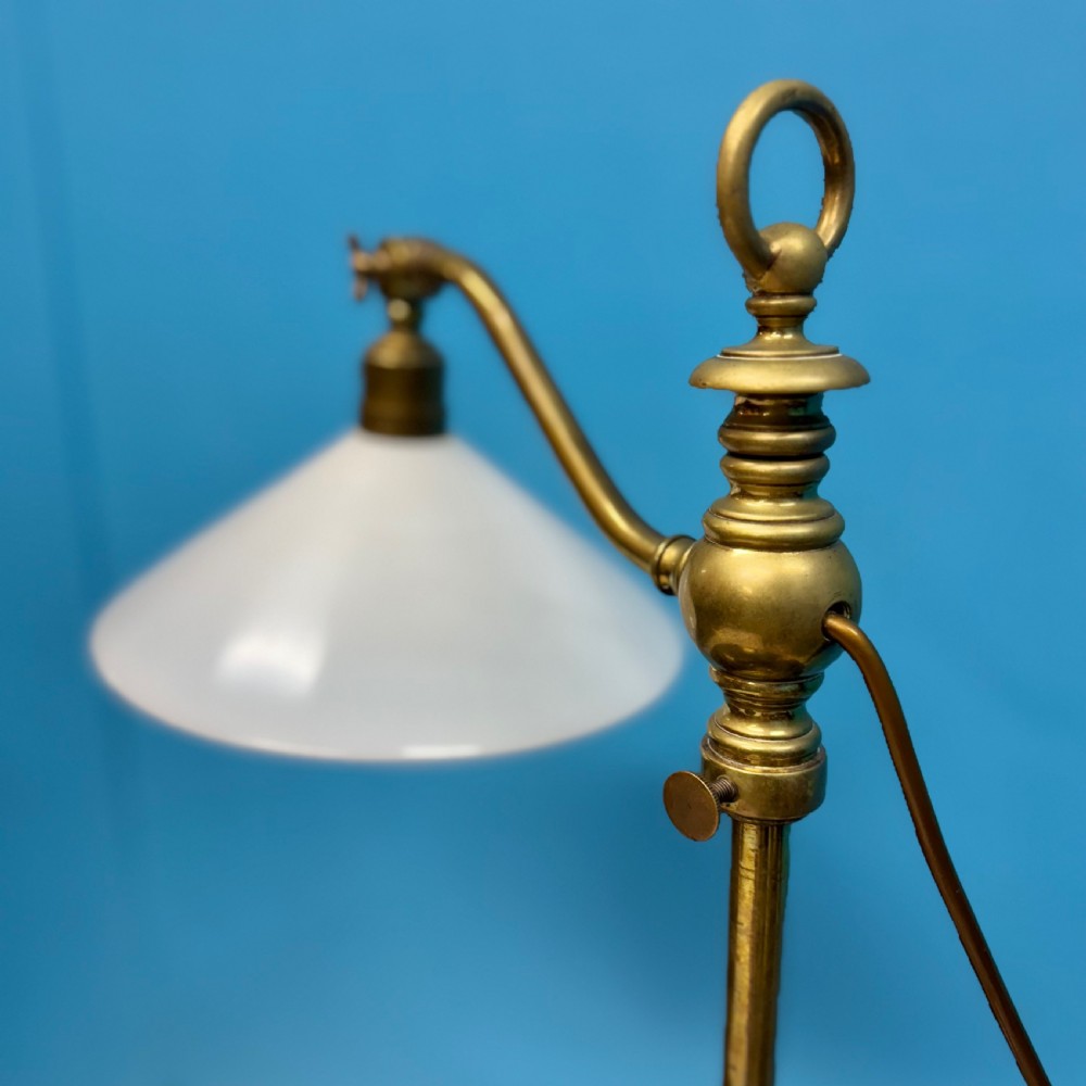 French brass adjustable desk lamp View III