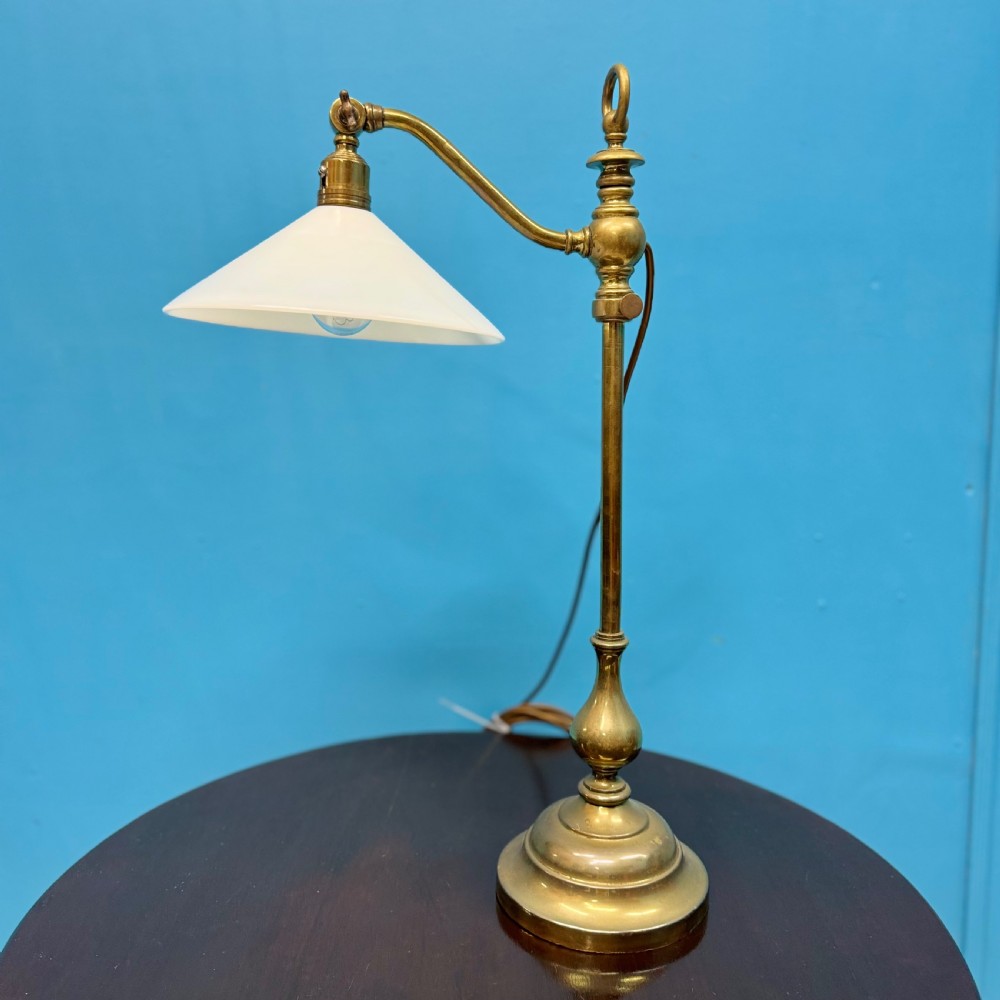 French brass adjustable desk lamp View V
